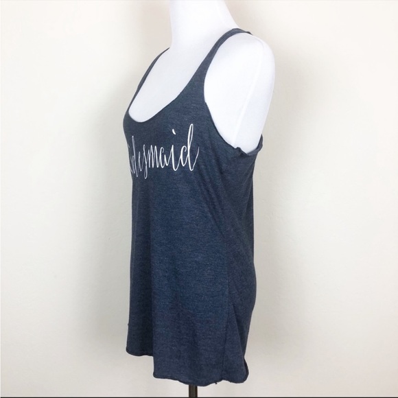 Bridesmaid Graphic Racerback Tank Top - Size Small - Picture 5 of 7